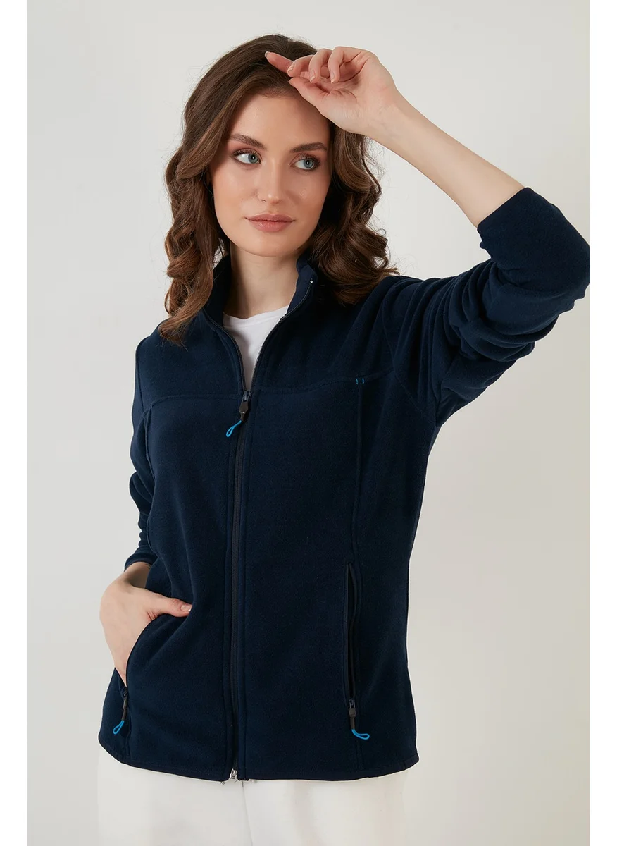 Lela Slim Fit Anti-Pilling Non-Pilling Zippered Pocket Fleece Cardigan Women's POLAR 5907002