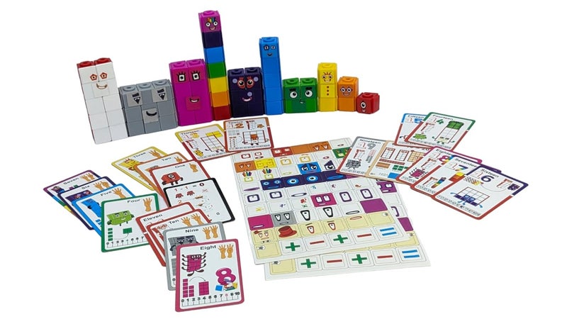 StepsToDo Math Learning Cubes Set 200 Number Blocks, 200 Face Plates, 108 Stickers, 20 Activity Cards, Activity Guide Hands-On STEM Educational Toy for Kids, Counting, Patterns, Place Value - Image 3
