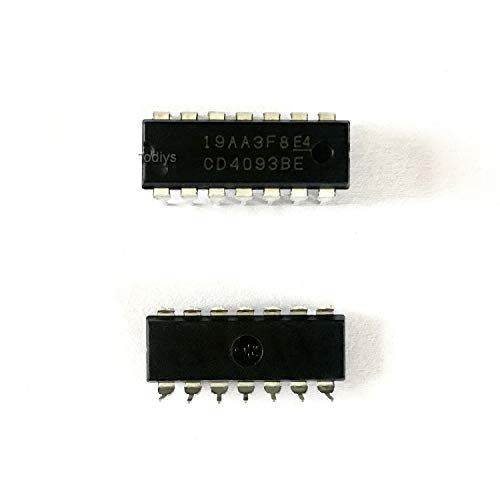 Todiys New 30Pcs for CD4093B CD4093BE HCF4093BE HEF4093BP TC4093BP DIP-14 CMOS Quad 2-Input NAND Schmitt Triggers IC Chip CD4093 - Image 5