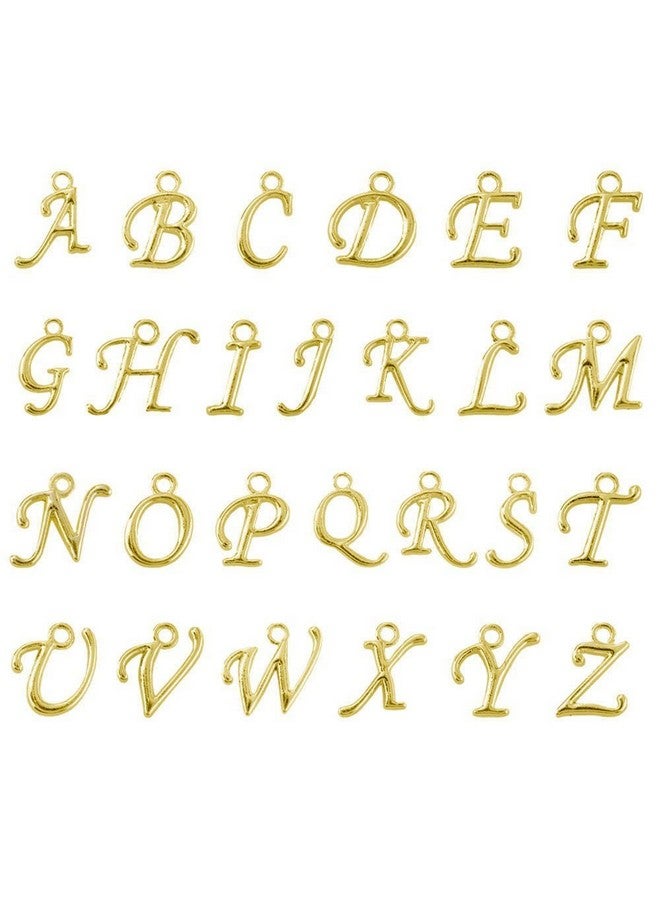 BEADNOVA Letter Charms For Jewelry Making Alphabet Charms Initial Charms Assorted For Bracelets (Gold 100Pcs) - Image 1