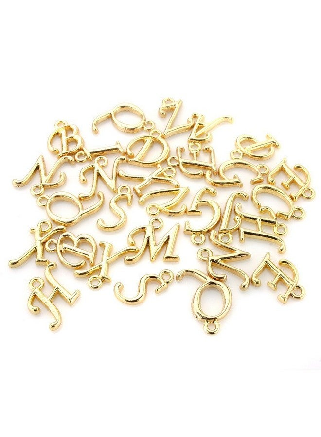 BEADNOVA Letter Charms For Jewelry Making Alphabet Charms Initial Charms Assorted For Bracelets (Gold 100Pcs) - Image 2