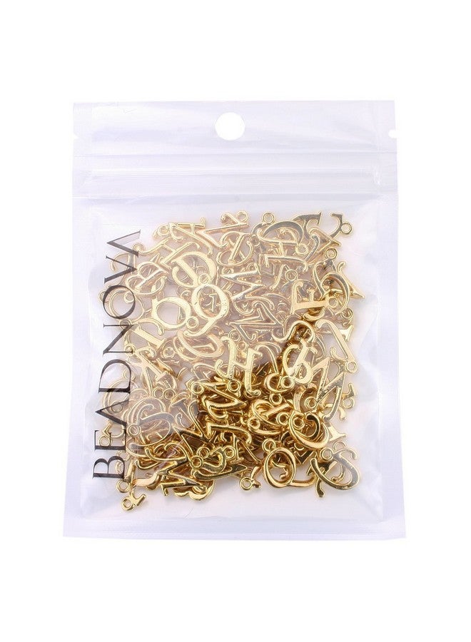 BEADNOVA Letter Charms For Jewelry Making Alphabet Charms Initial Charms Assorted For Bracelets (Gold 100Pcs) - Image 4