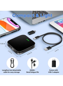 Generic Wireless Smart Carplay Adapter, Smart Car Box，Wireless Carplay Adapter, Convert Factory Wired to Wireless Dongle Cars for iPhone , Plug & Play, 5GHz WiFi & Bluetooth 5.3, for iOS 10+ & Android 11+  - Image 5