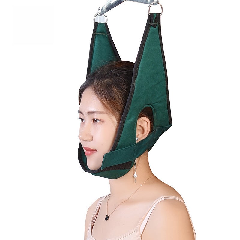 Factory Xiyue cervical spine traction belt household cervical spine frame stretch correction hanging neck breathable canvas cervical spine fixation belt(leather style, Adult money) - Image 4