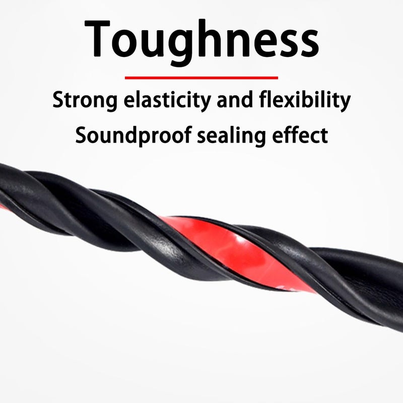 Osilly Car Door Rubber Seal Strip, D-Shape Auto Weather Striping, 3M Self Adhesive Soundproof Sealing for Car Truck Motor Door Cover Trunk, Fill The Gaps, Universal Automotive Accessories (10 Ft) - Image 5