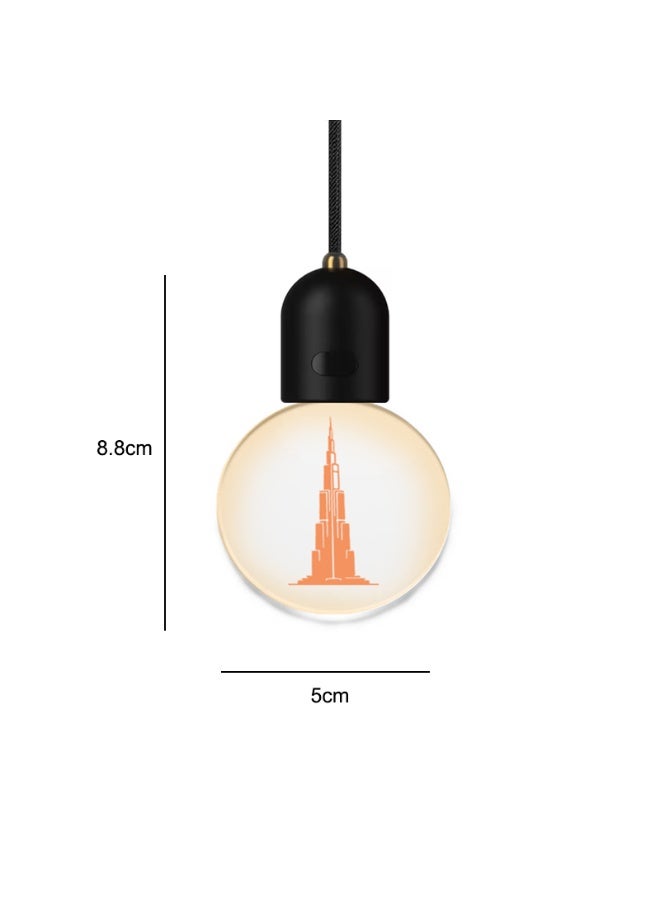 مصباح LED محيطي صغير قابل للتعليق للسيارة مع شعار مخصص – إضاءة ديكور داخلية قابلة لإعادة الشحن عبر USB – زينة تعليق للسيارة - Image 5