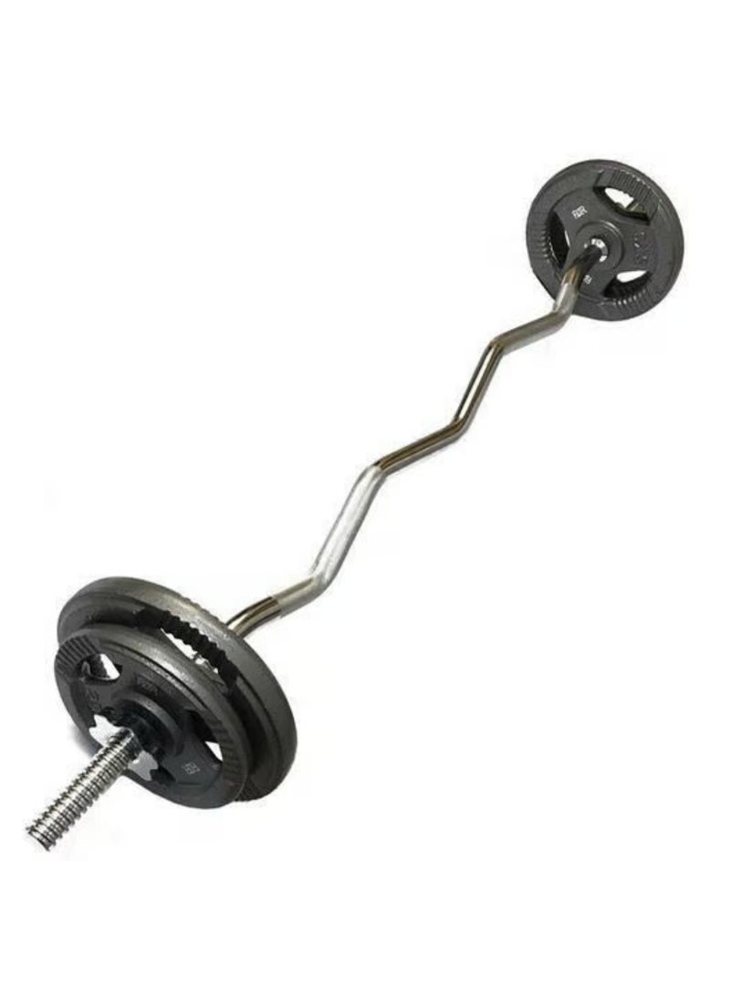 MAAS Professional Twisted Barbell for All Weights with Rotary Lock Size 120 Cm Weight 4.54 Kg - Image 2