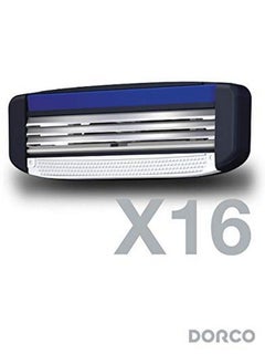 DORCO Pace 3 Three Razor Blade Shaving System Value Pack 16 Cartridges (No Handle)  - Image 3