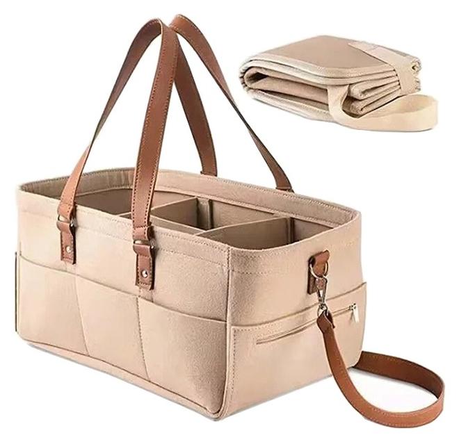 ميكسد حفاضات الطفل المحمولة حقيبة التخزين مع انفصال اللوح و حزام الكتف - Image 1