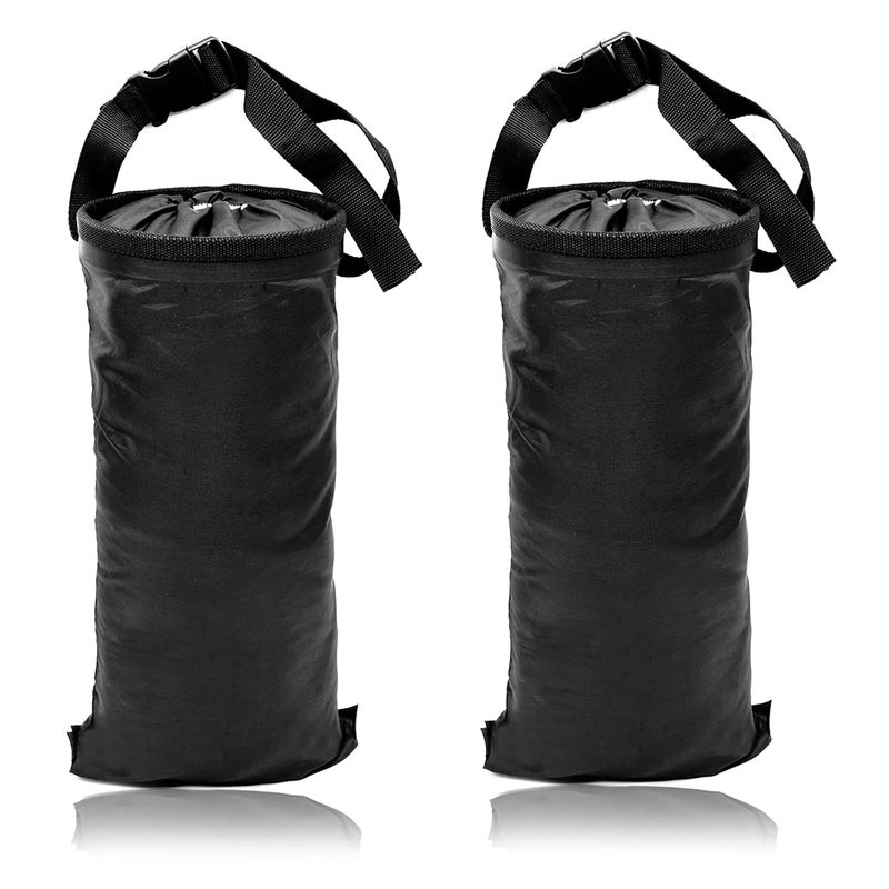 wplhb Car Trash Bag Car Trash Can Hanging Back Seat Car, Car Garbage Bag with Storage Pockets, Washable Eco-Friendly Car Garbage Can for Outdoor Traveling & Home Use (2 Pcs Black) - Image 1