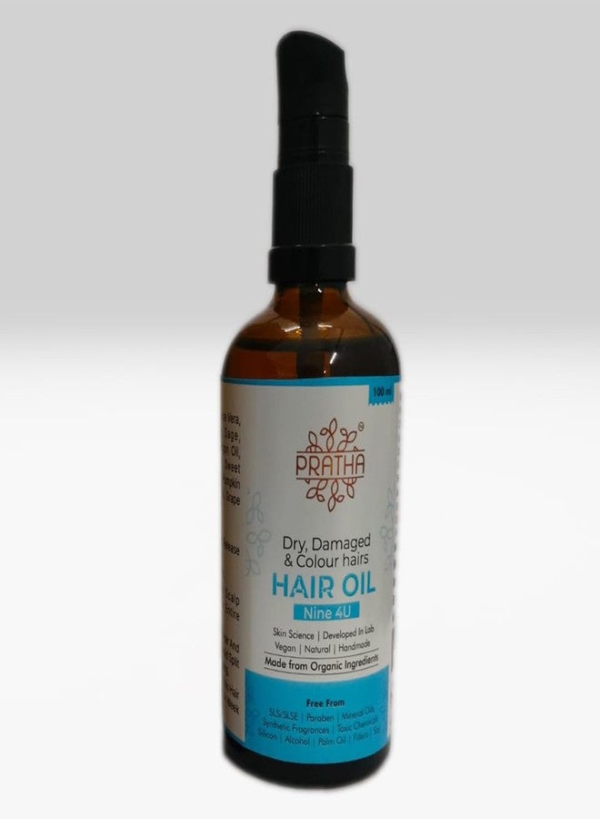 Pratha Hair Oil - Nine 4U (Dry, Damaged & Colour Hair)- 100 ml - Image 1