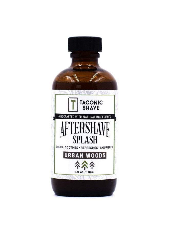 taconic shave Natural Aftershave Splash 4 Oz. Urban Woods Skin Cooling Refreshing And Moisturizing Aftershave Liquid Formula With Allnatural Ingredients Artisan Made In The Usa  - Image 1