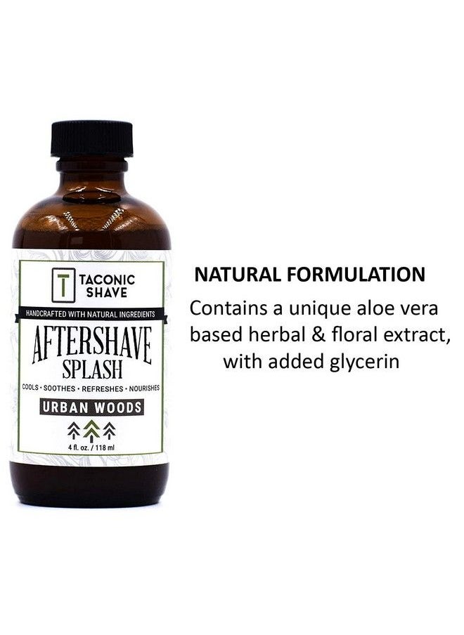 taconic shave Natural Aftershave Splash 4 Oz. Urban Woods Skin Cooling Refreshing And Moisturizing Aftershave Liquid Formula With Allnatural Ingredients Artisan Made In The Usa  - Image 4