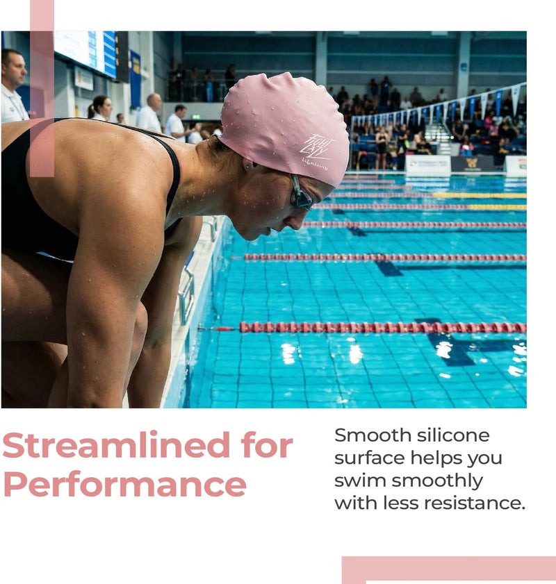 Lifelong Swimming Cap for Men & Women- Swim Hair Caps for Short Hair - Image 4