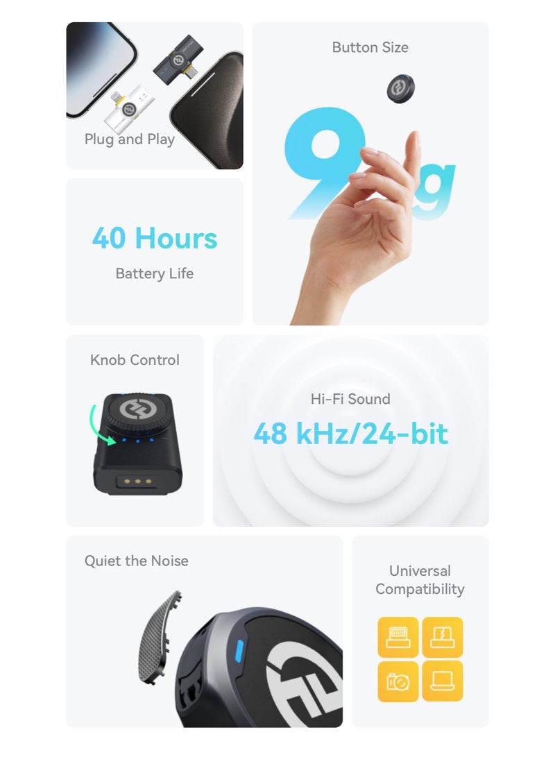 Hollyland LARK M2 COMBO Wireless Micriphone - Image 3