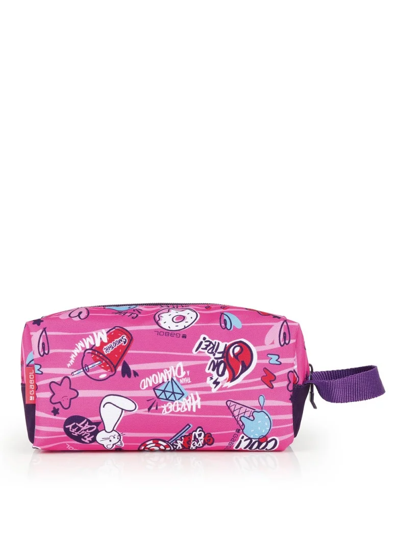 GABOL Pink Printed Pencil Case Organizer