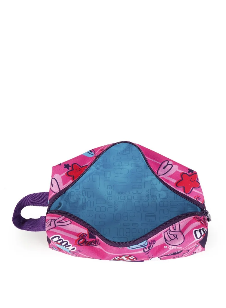 GABOL Pink Printed Pencil Case Organizer