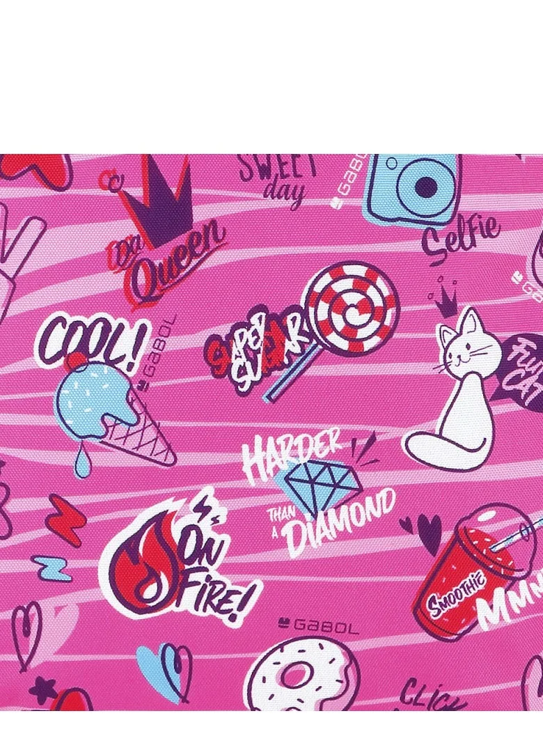 GABOL Pink Printed Pencil Case Organizer