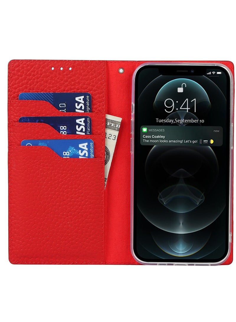 Suteni Flip Cover Card Slots Leather Phone Case for iPhone - Image 3