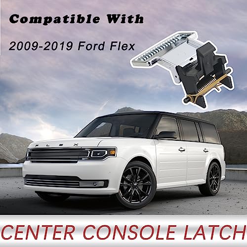 TQPONLY Front Center Console Latch Compatible with 2009-2019 Ford Flex Accessories Replaces FA8Z-7406064-AA Armrest Lid Handle - Image 2