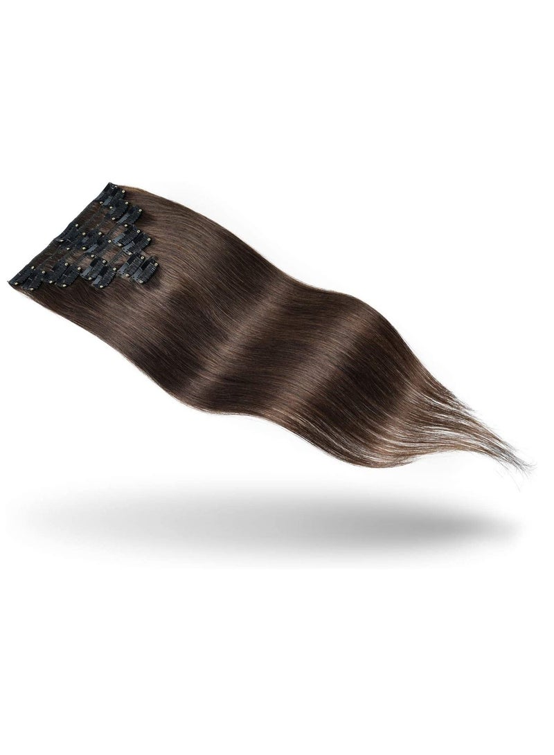 إستيل وصلات شعر ريمي مشابك شعر بشري بني متوسط - Image 3