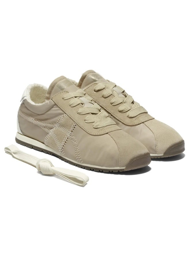 أونيتسوكا تايجر حذاء رياضي Onitsuka Tiger CORSAIR A55 باللون البيج الفاتح/الرمادي الداكن للرجال/النساء/الطلاب - Image 2