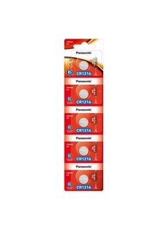 5-Pieces Panasonic CR1216 Lithium 3V Indonesia Batteries