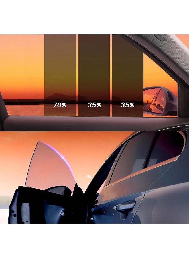 فانتوم غشاء نوافذ سيارة Phantom Pro Max Nano Ceramic مناسب للمركبات ذات الخمسة مقاعد، مع عزل حراري بنسبة 99%، وحماية من الأشعة فوق البنفسجية، ومضاد للتوهج، ومقاوم للخدش، ومجموعة من 3 قطع للزجاج الأمامي والخلفي والجانبي، وطبقة عازلة حرارية تدوم طويلاً. - Image 5