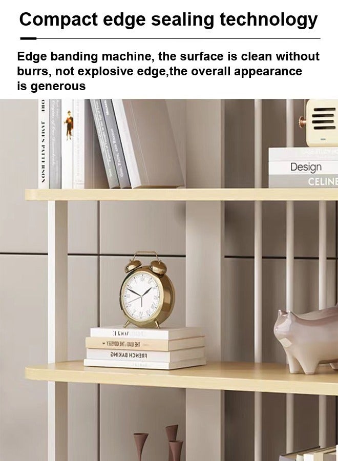 فاشون هوم 4-طبقات متعددة الوظائف الحديثة فريدة من نوعها تصميم عرض الرف سطح المكتب رف الكتب توفير مساحة الطابق الدائمة تخزين عرض الرف 100x35x200 سم - Image 4