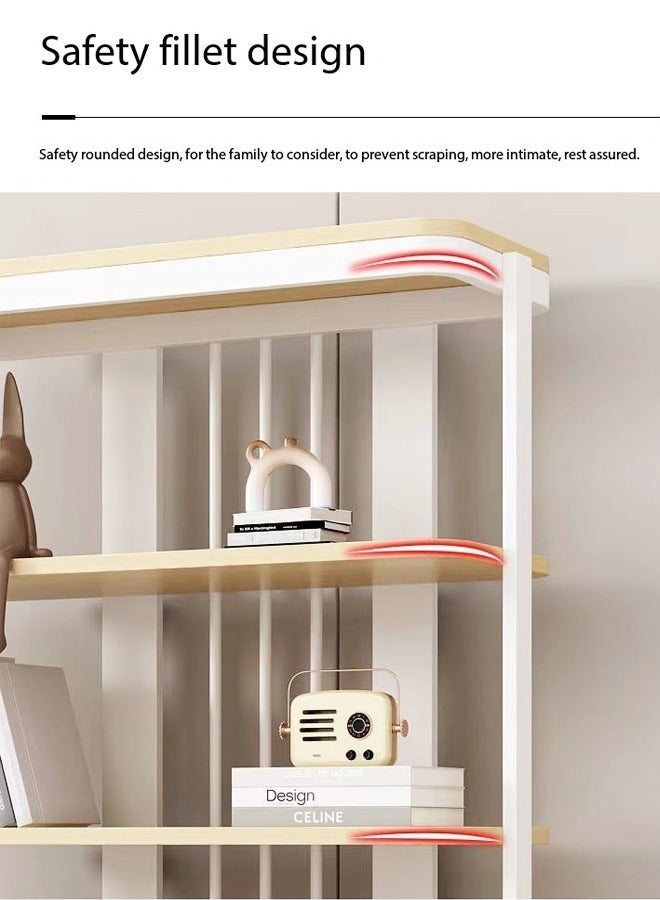 فاشون هوم 4-طبقات متعددة الوظائف الحديثة فريدة من نوعها تصميم عرض الرف سطح المكتب رف الكتب توفير مساحة الطابق الدائمة تخزين عرض الرف 100x35x200 سم - Image 5