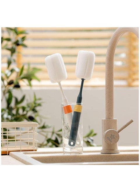 Sponge Cup Washing Brush with Adjustable Length Milk Bottle Coffee Tea Cup Cleaning Brushes Cleaner Household Kitchen Clean Tool 1 PCS
