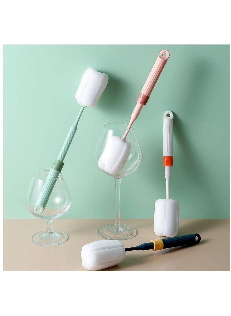 AMM - Sponge Cup Washing Brush with Adjustable Length Milk Bottle Coffee Tea Cup Cleaning Brushes Cleaner Household Kitchen Clean Tool 1 PCS - Image 1