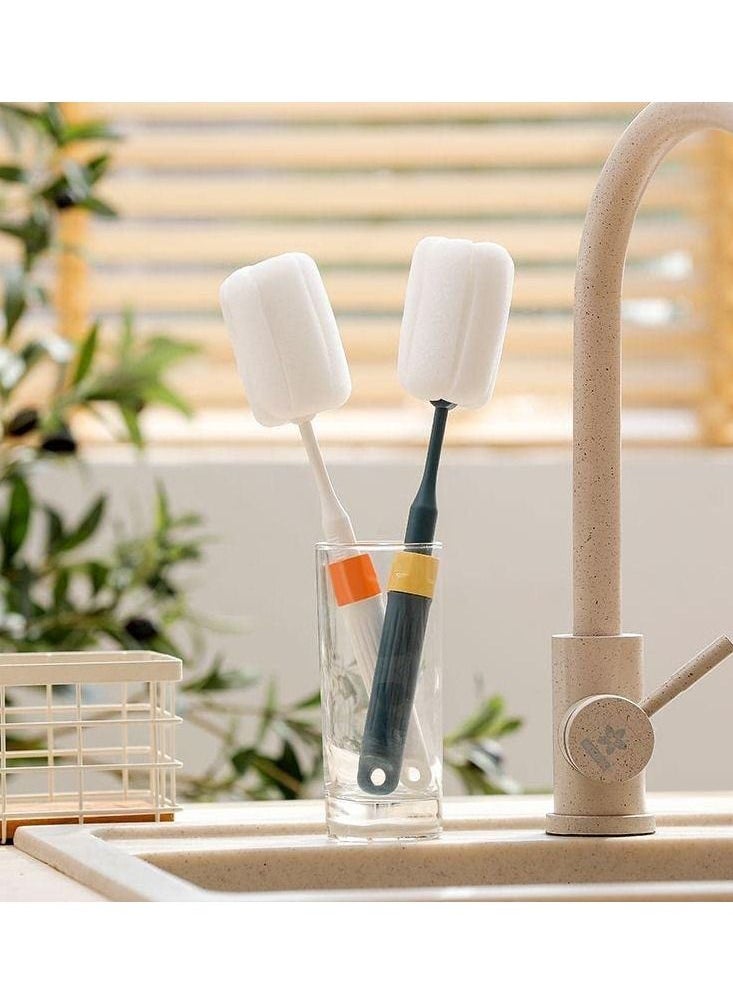 AMM - Sponge Cup Washing Brush with Adjustable Length Milk Bottle Coffee Tea Cup Cleaning Brushes Cleaner Household Kitchen Clean Tool 1 PCS - Image 1