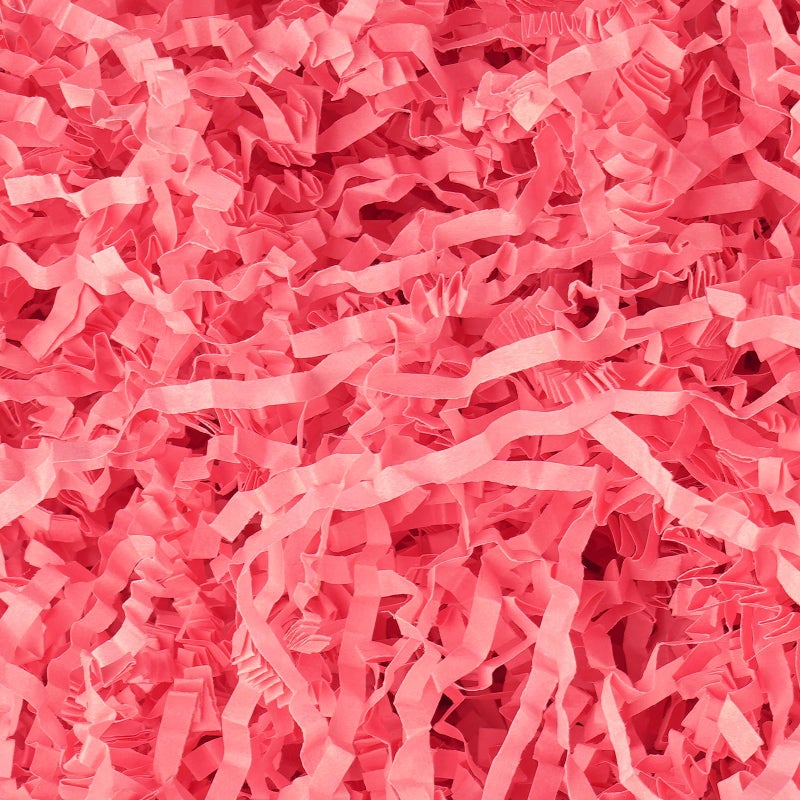 mxxkms 2.2 LB Pink Crinkle Paper Filler - Shredded Paper Perfect for Gift Baskets, Birthdays, Weddings, Christmas, and Craft Projects - Plenty of Fill to Stuff Packaging - Image 1