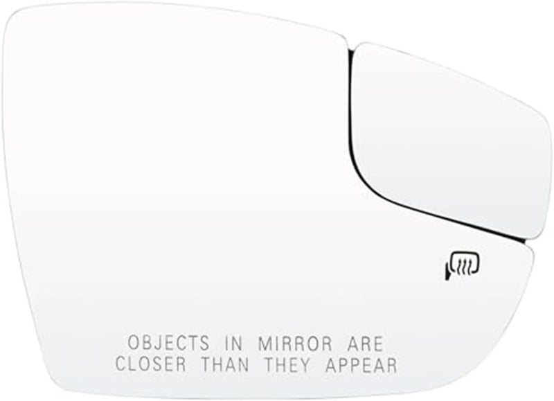 QASULER Heated Convex Side Mirror Glass for Ford Focus - Image 1