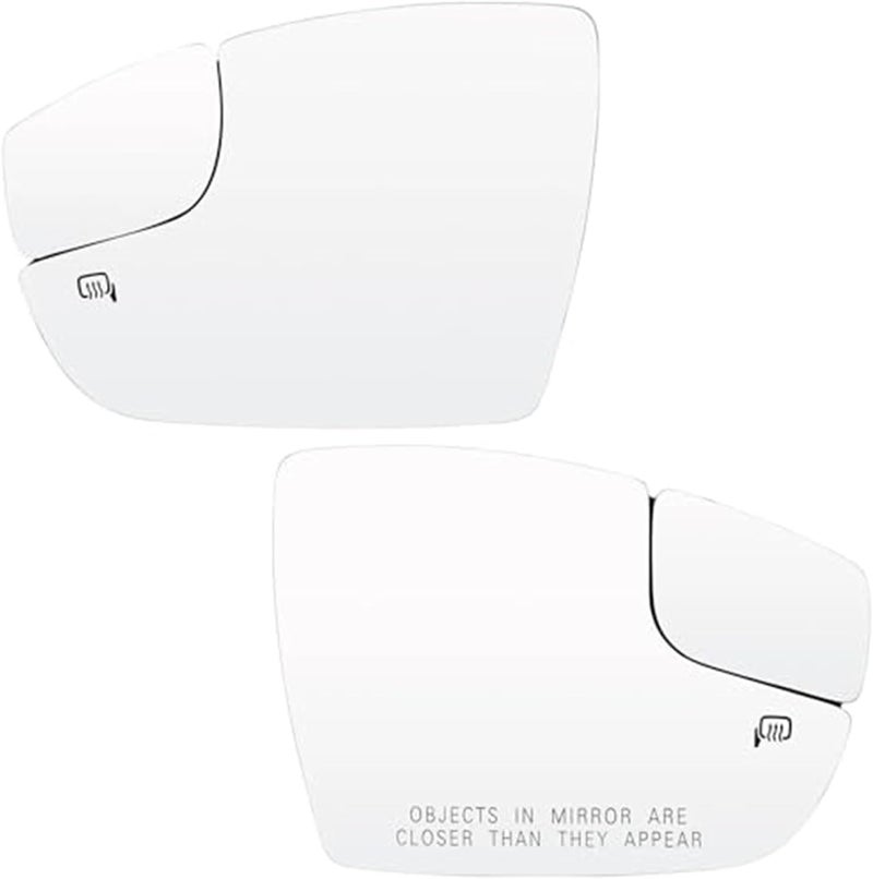 QASULER Heated Convex Side Mirror Glass for Ford Focus - Image 4