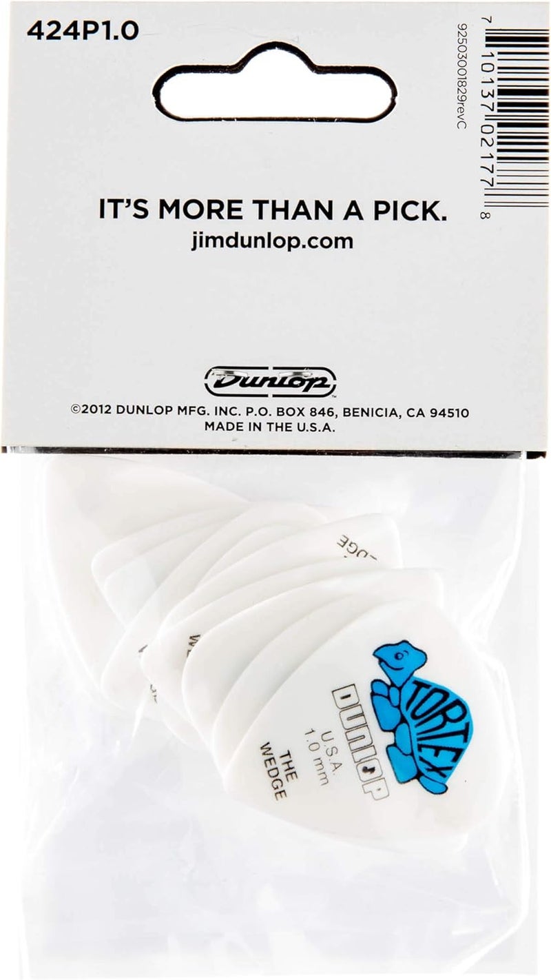 Jim Dunlop Tortex Wedge Guitar Pick - 1.0mm (Pack of 12) - Image 5