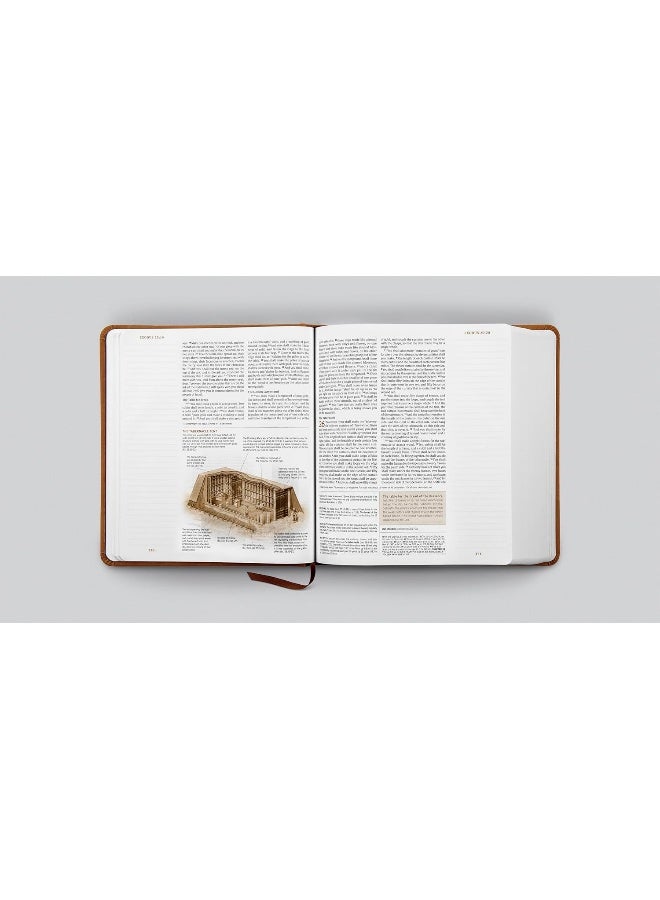 ESV Journaling Study Bible (Trutone Over Board, Nubuck Caramel) - Image 4