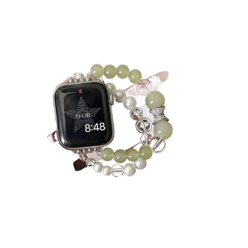 QX سوار ساعة ذكية سوار راتنج متوافق مع Apple Watch Ultra بملاءمة قابلة للتعديل وحزام بديل للاستخدام اليومي باللون أخضر قابل للتعديل باللون الأخضر - Image 2