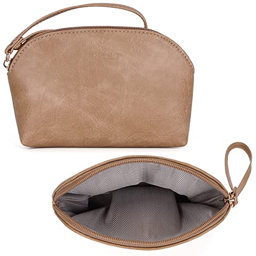HKCLUF Crossbody Bag Purse for Women 2PCS Leather Hobo Handbag Purse and Wallet Set Crossbody Bucket Bag With 2PCS Adjustable Leopard Strap(Khaki) - Image 5
