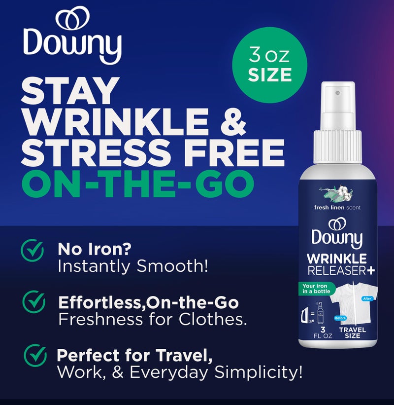 Tide Dorm Room Essentials Bundle - Includes Liquid Detergent, Tide Stain Remover Wipes, Stain Remover Pen & Downy Wrinkle Releaser Spray - College & Back to School - Image 4