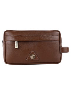 HAMMONDS FLYCATCHER HAMMONDS FLYCATCHER Toiletry Bag For Men And Women -Genuine Leather Travel Organizer With Multiple Compartments -Brushwood Toiletry Shaving Kit For Men Organizer & Cosmetics Pouch For Women, 10.5 Cm  - Image 3
