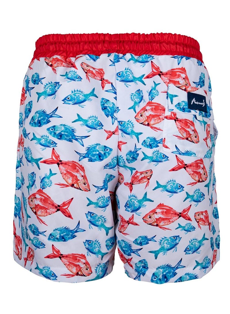 Anemoss Men Swim Shorts with Elastic Drawstring Waistband Small - Image 2