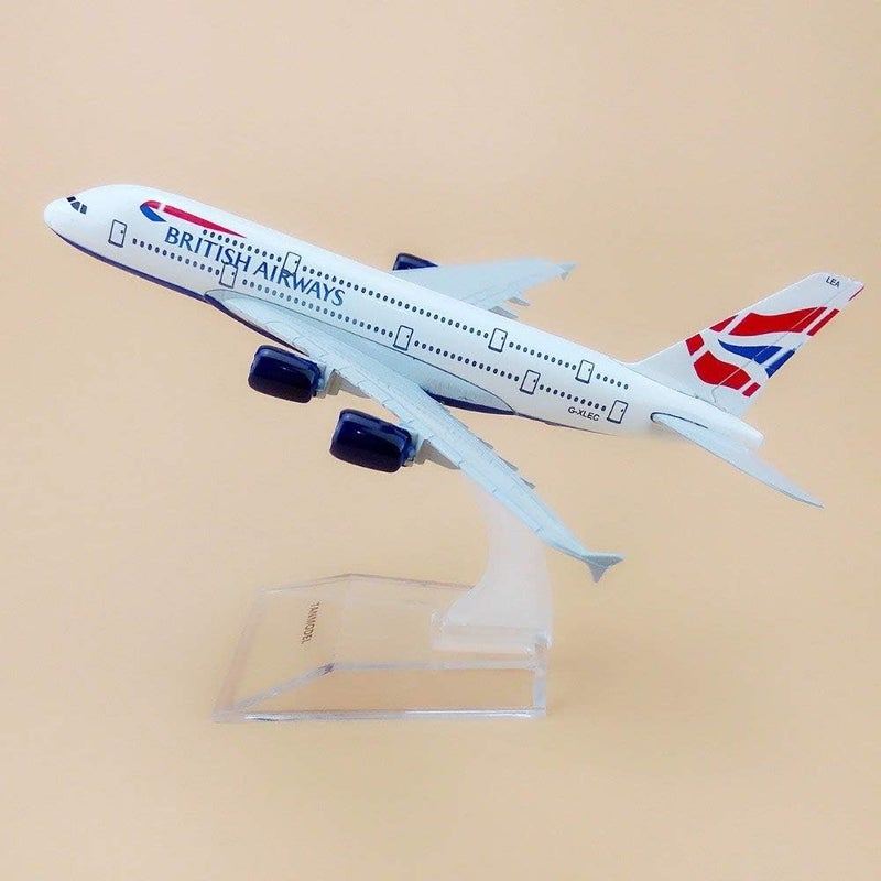 AmigozZ Diecast Aeroplane Scale Model Only For Display, Size -16 Cm-A380 British (British Airways), Multicolor - Image 2