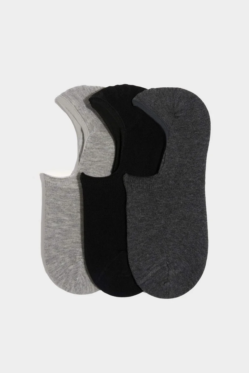 ديفاكتو Men's Cotton 3-pack Ballet Socks