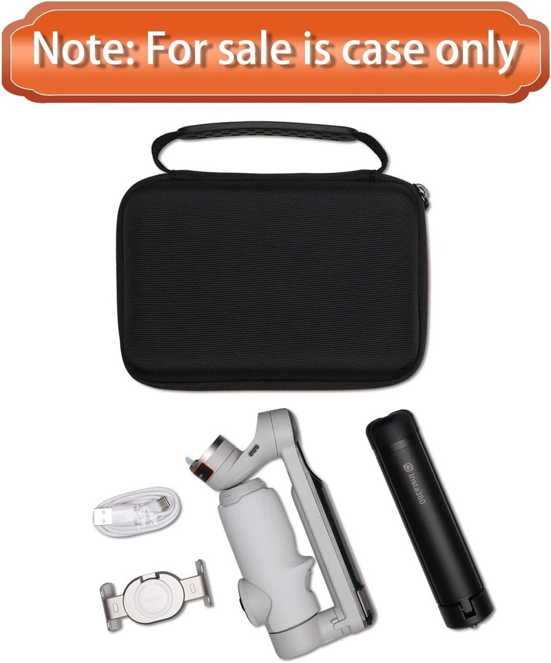 Vertus حقيبة حمل لجهاز DJI OSMO Mobile 6، حقيبة سفر محمولة لجهاز DJI OSMO Mobile 6 مثبت الهاتف الذكي والإكسسوارات (صلب|EVA|أسود) - Image 2