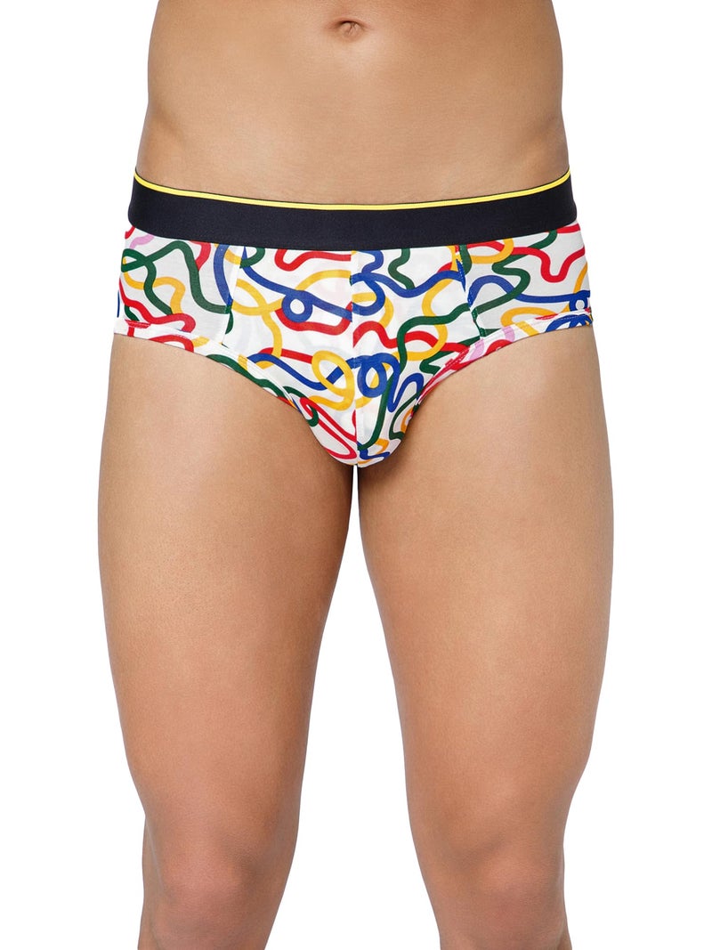 Bummer Men's Printed Micro Modal Briefs Underwear | Ultra Soft & Breathable | Pack of 72 - Image 1