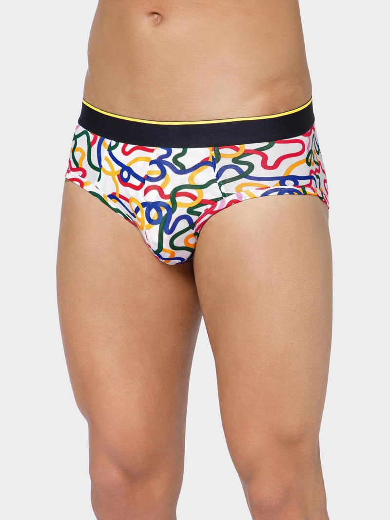 Bummer Men's Printed Micro Modal Briefs Underwear | Ultra Soft & Breathable | Pack of 72 - Image 3