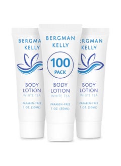 BERGMAN KELLY BERGMAN KELLY  Travel Size Lotion  1 fl oz 100 PK White Tea  Delight Your Guests with Invigorating and Refreshing Body Lotion  Quality Mini and Small Size Guest Hotel Toiletries in Bulk 