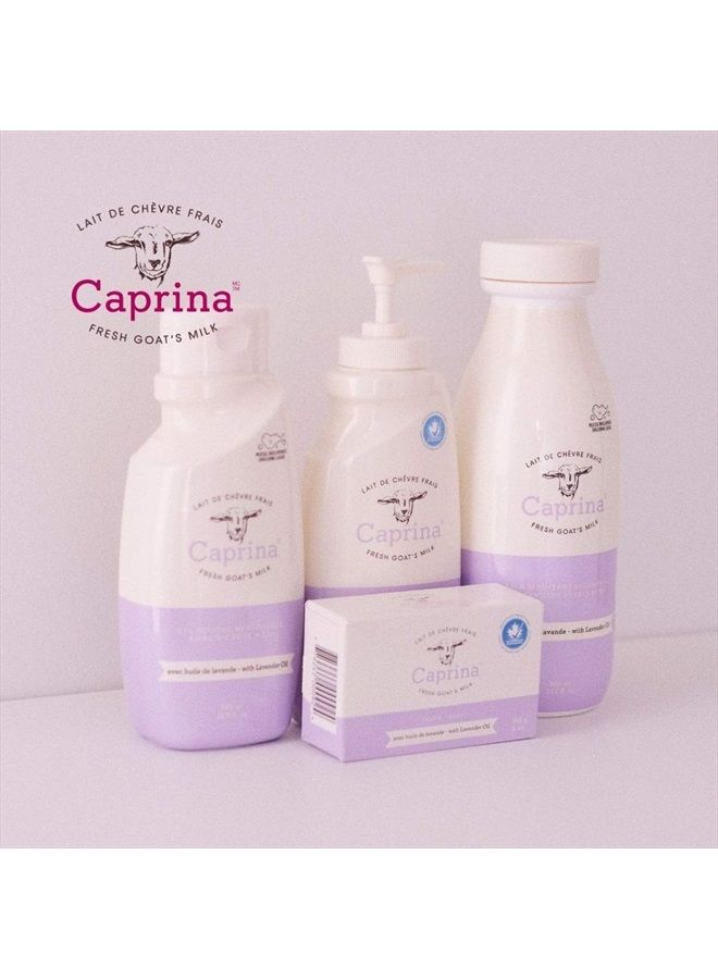 Caprina by Canus Amazing Body Wash, Lavender Oil, 16.9 oz, With Fresh Canadian Goat Milk, Gentle Soap, Moisturizing, Vitamin A, B2, B3, & More, 16.9 Fl oz - Image 2